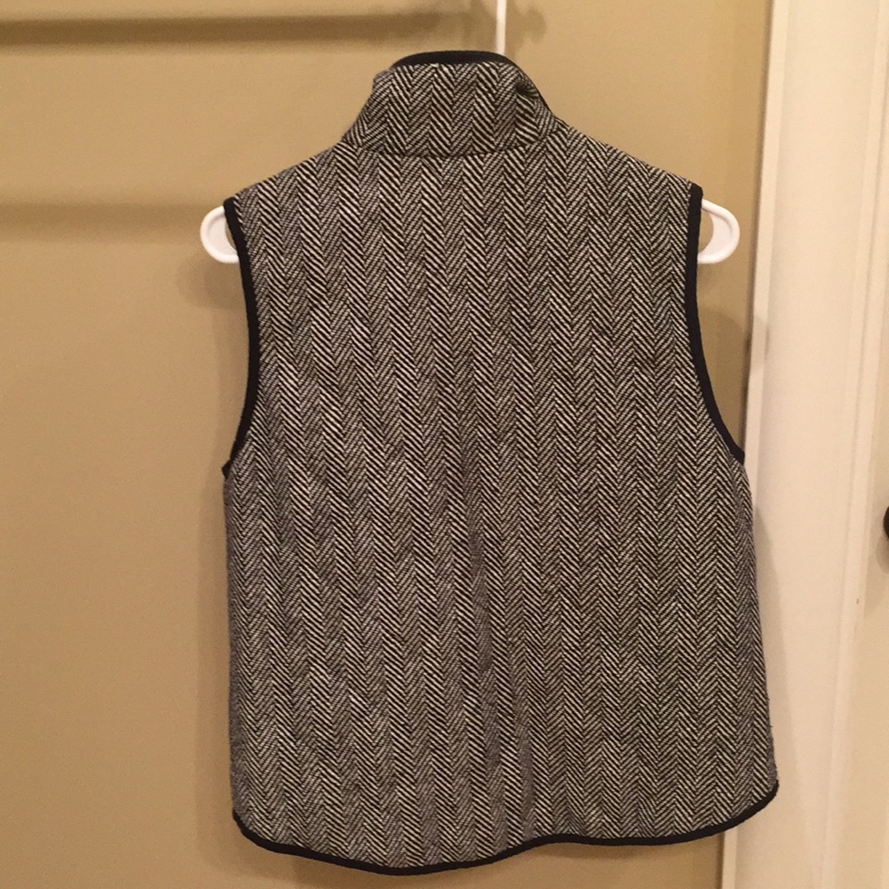 Herringbone Sleeveless Jacket